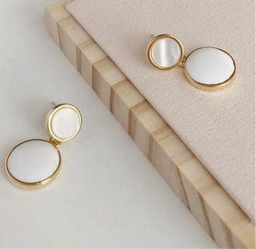 Minimal Double Circle Stud Earrings