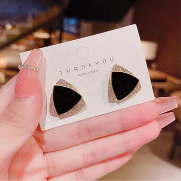 Bold Triangle Stud Earrings