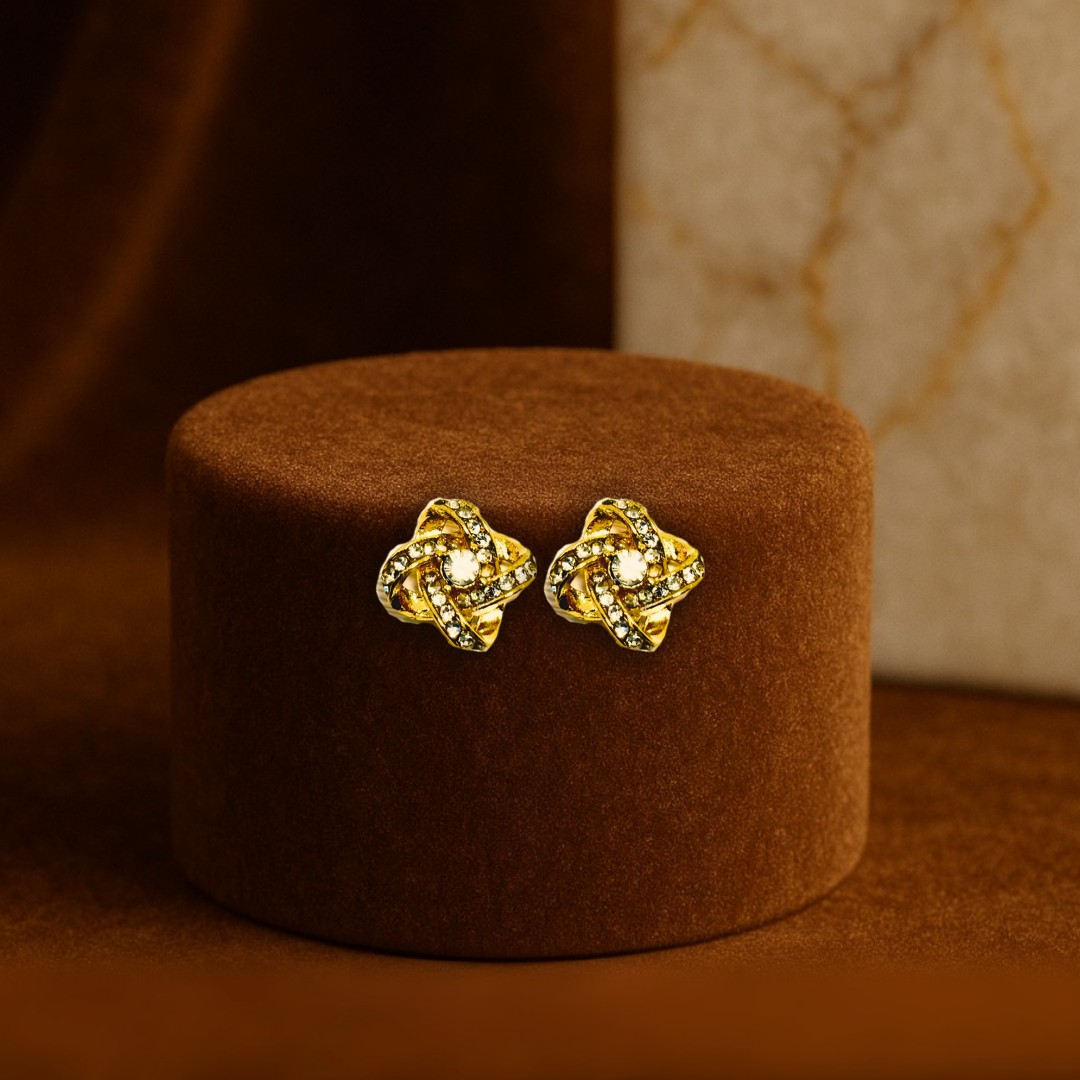 Trendy Twisted Knot Clip-On Earrings Anti Tarnish Stainless Steel