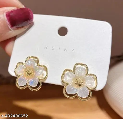 Delicate Blossom Stud Earrings