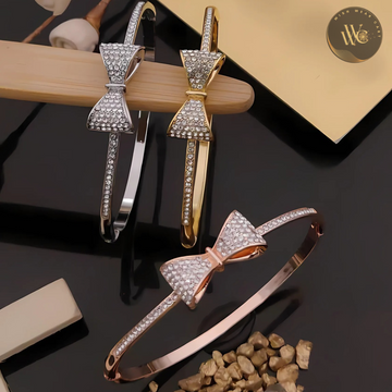 Premium Stainless Steel Kiyu Ziyu Anti Tarnish Kada Bracelets - Stone Studded - D9