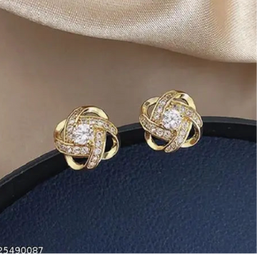 Glam Knot Stud Earrings