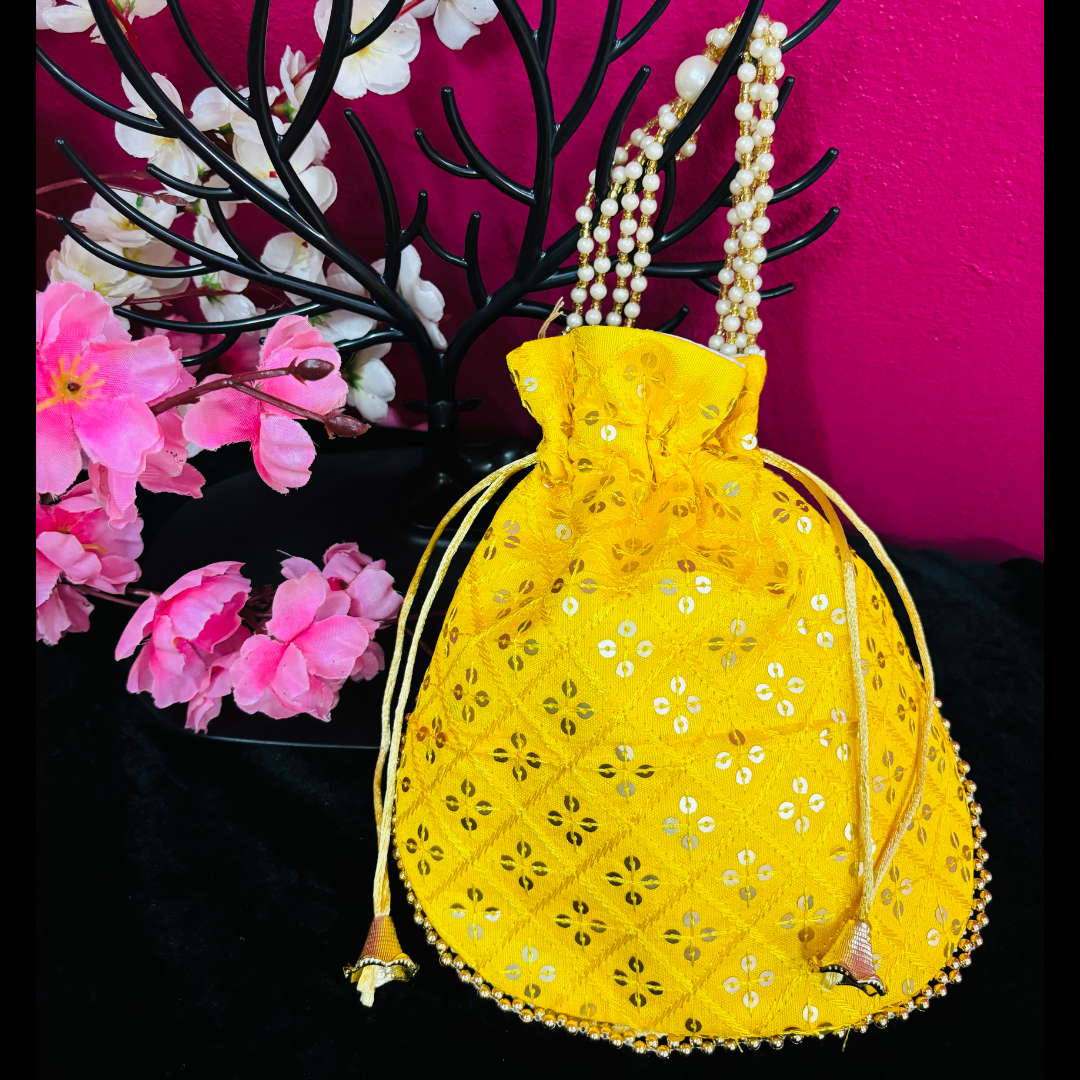 Cute Ethnic Potli Bags - Multicolored - D - 5