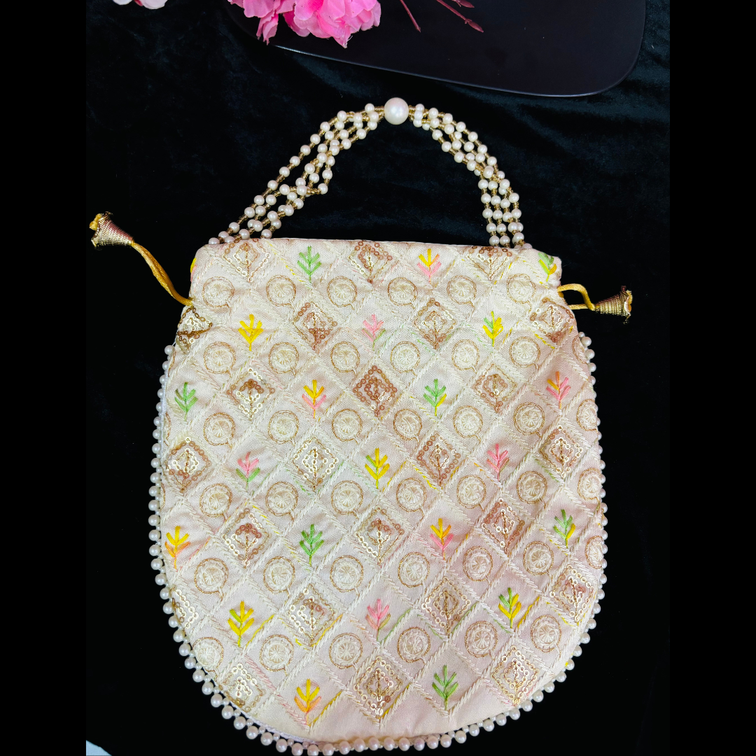 Cute Ethnic Potli Bags - Multicolored - D - 4