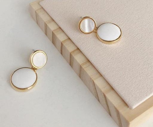 Minimal Double Circle Stud Earrings
