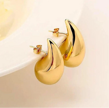 Bold Teardrop Hoop Earrings