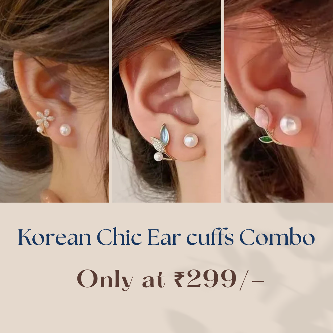 Korean Chic 3 Set earcuffs Combo