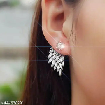 Delicate Wing Cluster Earrings