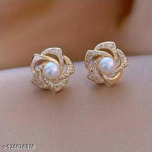 Petal Bloom Pearl Studs