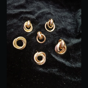 Fancy / Daily Wear Stylish Rose Gold Studs with unique designs