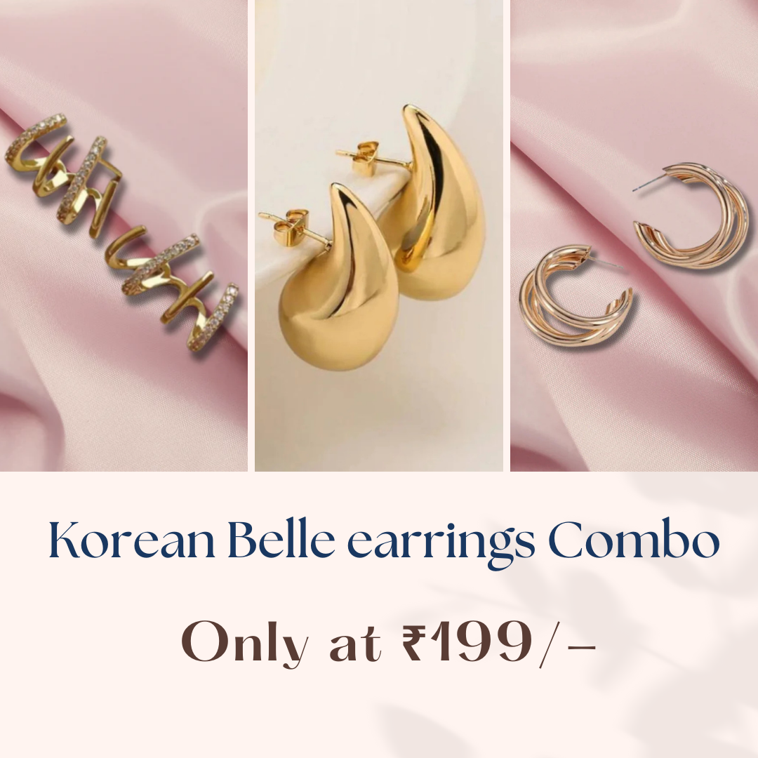 Korean Belle 3 Set earrings Combo