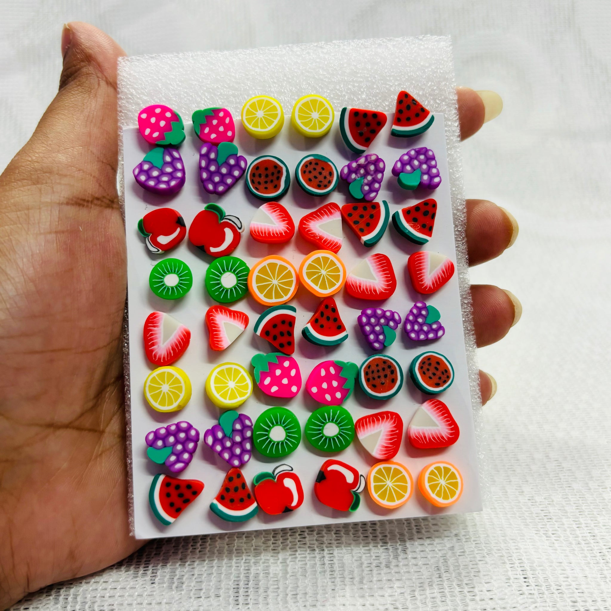 Cute daily wear studs with fruit designs