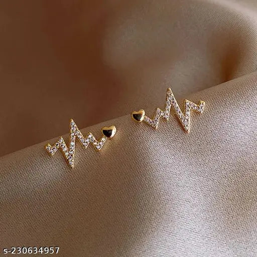 Heartbeat Minimal Stud Earrings