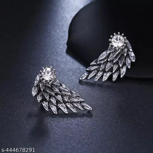 Delicate Wing Cluster Earrings