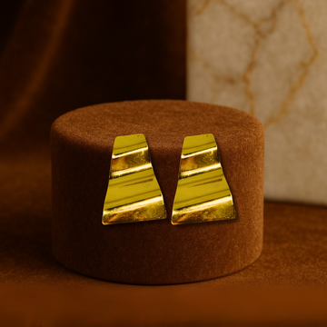 Bold Wide Wave Statement Earring Anti Tarnish Stainless Steel