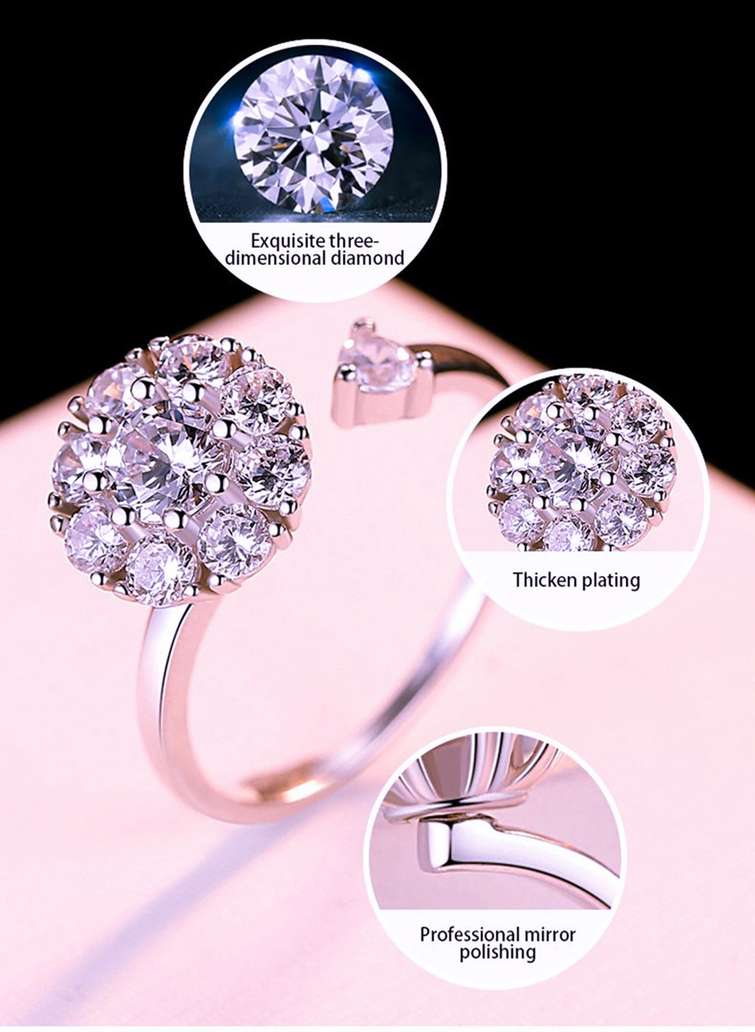 Premium Stainless Steel Spinning Unique Finger Ring