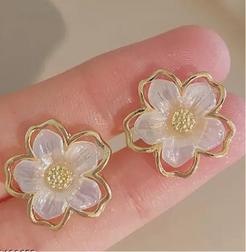 Delicate Blossom Stud Earrings